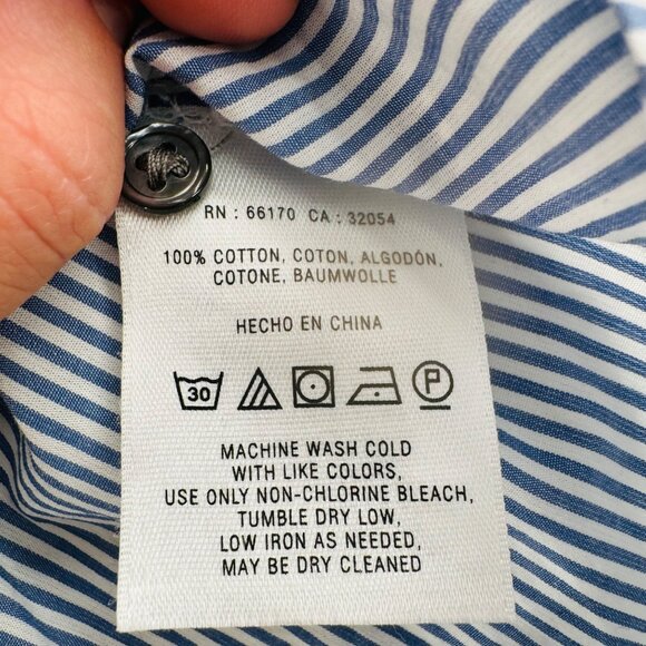 HD In Paris Anthropologie Womens Patchwork Button-Down Shirt size 4 Blouse - Picture 2 of 5